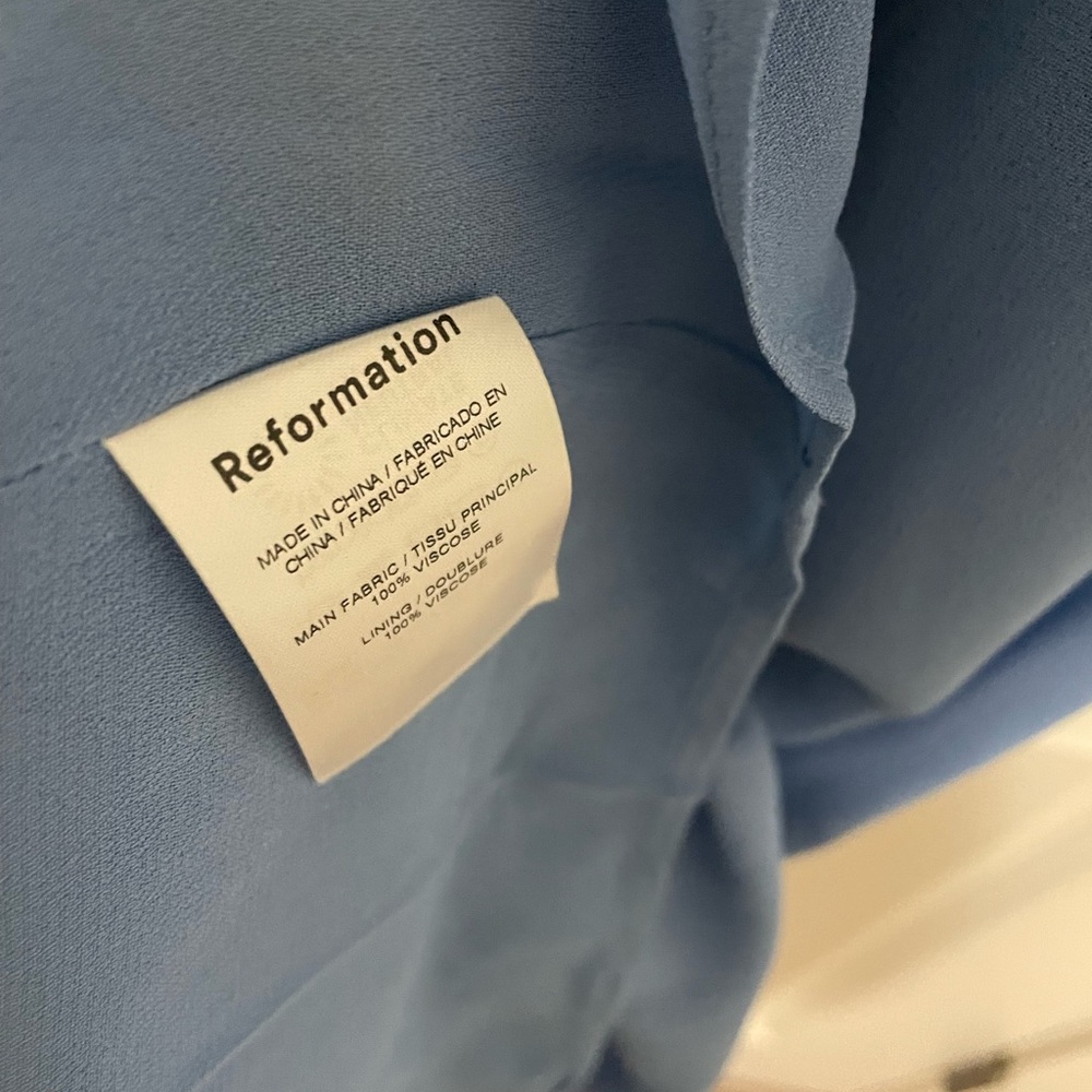 Reformation Nikita Dress Azure Gem